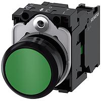 SIEMENS 3SU11000AB401BA0 ປຸ່ມກົດ PUSHBUTTON, MOM, GRN, FLUSH