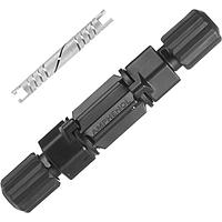 Amphenol Industrial AMPVSTS8M ຕູ້ຕໍ່ແສງອາທິດ Rad-Crimp Solar Splice ດ້ວຍເທັກໂນໂລຍີການສິ້ນສຸດສະພາບ Melni spiral, ສໍາລັບເສັ້ນສາຍ PV 6/8AWG , oe8.0-9.3mm