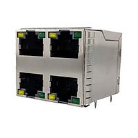 Amphenol Commercial Products RJSGE48874A1 ຊັ້ນຊຸດ 8P8C, Cat5e, ການກົດອອກ, ຊັ້ນຊຸດ, ປ້ອງກັນ, ມີໄຟ LED