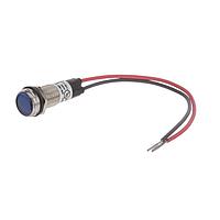 Dialight 656-1402-303F ອິນດິເຄດເຕີ 1/2 ແບບແກ້ວຟ້າ 5VDC ມີສາຍນໍາສົ່ງ