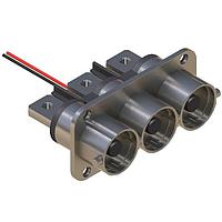 Amphenol Technical Products PL083X-301-10D10 ຮອບຮອງ 10MM 3 ທາງ RCPT D10 ຮູບຮ່ອງ BUSBAR