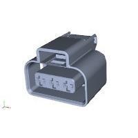 AMP Connectors - TE Connectivity 1326460-1 ການປະກອບຮູງພລັກ, ພລັກ, 3P ປິດກັນນ້ຳ, 2.8MCP