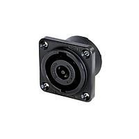NEUTRIK NL8MPRXX-BAG Speaker Connectors Receptacle speakON XX series 8 pole - solder - NLT style - black- WITH SQUARE FLANGE - NOT ROUND