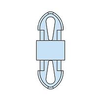 Heyco 10462F-P ການສະໜອງ PCB, Teardrop HSP-MDL-2-03M V-0 ທຳມະຊາດ 10PK