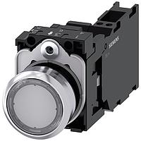 SIEMENS 3SU11530AB703FA0 ປຸ່ມກົດແບບສະແດງແສງ ILLUMINATED PUSHBUTTON. CLEAR