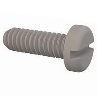 Essentra Components 010080P018 ພັນສລອດດ໌ Pan Slotted Screw, 0-80 Thread, 3/16 Lg