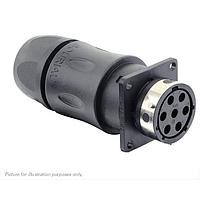 Eaton Souriau-Sunbank UTGX0JC147S ປະຕູສະຫນາມຮູບສີ່ແຂນມີປະຕູສະຫນາມ, ມີກະແຈສາຍສົ່ງກັບດ້ານຫຼັງ, ສໍາລັບ 7 ຕຳແໜ່ງຜູ້ຍິງ, IP68/69K