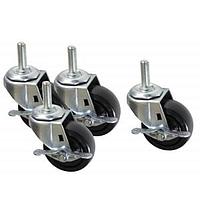 Hammond Manufacturing RRLDCASTER ອຸປະກອນເສີມ 4 ຊິ້ນ ຊຸດລ້ຽງລົດສໍເພື່ອເຄື່ອງກັບກະຕ່າງເປີດ