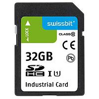 Swissbit SFSD032GL2AM1TO-I-5E-221-STD ບັດ SD ອຸດສາຫະກຳ SD Card, S-50, 32 GB, 3D TLC Flash, -40C ຫາ +85C