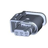 AMP Connectors - TE Connectivity 1488992-5 ກອງຢູ່ຮັບສະບັບ 3P ຕິດຕໍ່ຜູ້ຍິງ ປິດກັນນ້ຳ