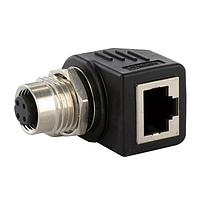 Murrelektronik 7000-44681-0000000 ເຄື່ອງສາຍ Ethernet / ເຄື່ອງສາຍເຄືອກ M12 Bu. D-cod. / ອະແດບເຕີ RJ45 Ethernet 90 4-pol.