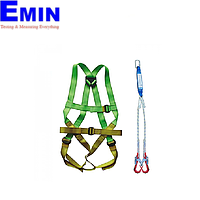 ADELA H4501+EW71052 Full Body Harness ຄົບຊຸດ ພ້ອມສາຍແອວ Aluninium 2 ອັນ