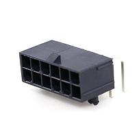 Molex 172448-0012 Power to the Board MiniFitJr RA DR/Pegs Tin GlowWire 12Ckt