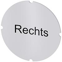 SIEMENS 3SU19000AB710AH0 ແບບແຊັ້ນປ້ອງ, Rechts INSERT LABEL F. ILLUM PUSHBUTTON, RECHTS