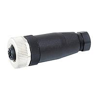 Murrelektronik 7000-12901-0000000 Connectors M12 FEMALE STRAIGH FIELD-WIREABLE SCREW TERM., 4-pol. max.0,75mm 4-6mm
