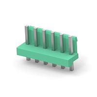 AMP Connectors - TE Connectivity 6-1123723-6 ຮອງສົງຜົນແລະຮອງສາຍສົງ 3.96 EP HDR ASSY 6P(ສີຂຽວ)