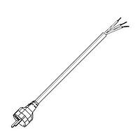 Volex 17801 10 C3 ສາຍພະລັງງານບໍ່ມີປະຕູປ່ອງ 10AMP 250V 8FT 2IN (2.5m) ສີດຳ