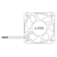 Delta Electronics, Inc. AUB0412VD-00 ພັງລົມ Tubeaxial Tubeaxial, 40x20mm, 12VDC, Sleeve, 3x Lead Wires, Lock Rotor Sensor, Tach