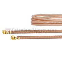 Fairview FMCA1055 UMCX 2.5 Plug to UMCX 2.5 Plug Cable RG178-DS Coax and RoHS Compliant