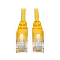 Tripp Lite N001-015-YW Cat 5e 15'Cat5e Cat5 350MHz RJ45 M/M ເຫຼືອງ 15'