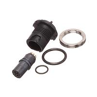 Amphenol Alden 320455 ຕົວເຊື່ອມ R Pnl Mnt Solder Cup 10 Pole 26 AWG