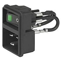 Schurter EC11.0051.002 ໜ້າທາງເຂົ້າ Inlets EC11 Power Entry Module 16A C20