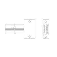 Nanonics - TE Connectivity 8-1589777-6 ຕູ້ຕໍ່ Micro-D D-Sub STM015SC2DM018N WDUALOBE