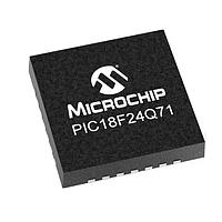 Microchip Technology PIC18F24Q71T-I/STX MCUs 16KB Flash, 1KB RAM, 2x OPA, 12-bit differential ADCC ມີການຄຳນວນ, 8/10-bit DACs, 2 AC, APM, Virtual Port, PWM, CCP, CWG, HLT, WWDT, SCAN/CRC, ZCD, PPS, USART, SPI/I2C, IDLE/DOZE/PMD