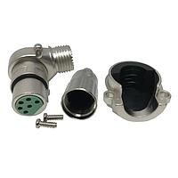 Switchcraft R6FZ ຕົວເຊື່ອມ 6P F R/A XLR CBL MNT Ag/Ni