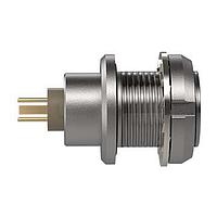 LEMO EAG.0T.511.CLN ຕົວເຊື່ອມຕໍ່ FIXED RECEPTACLE, FEMALE PCB, 30-26AWG, BRASS, IP68