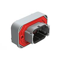 Amphenol SINE Systems ATM13-08PB-BM04 ຕົວເຊື່ອມ RA Flng Mnt PCB Rcpt 8POS Gry Tin Cont B