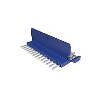 Amphenol FCI 66226-014LF ຕົວເຊື່ອມ Clincher™ Flex Connectors, Pin Assembly, ແຖວເດັ່ນ, 14 ຕຳແໜ່ງ, 2.54mm (.100in) ຊ່ອງຫ່າງ.