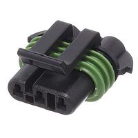 Aptiv 12131792 3-Way CONN 3 F M/P 150 ສີດຳ, ປິດກັນນ້ຳ