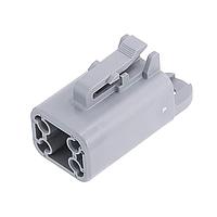 Amphenol SINE Systems ATP04-4P-CAP ຝາປອງຝຸ່ນອຸປະກອນ 4 ຕໍ່ຕົວຮັບ ສີເຫຼືອງເທົາ