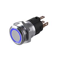 EAO 82-6651.1124 ປຸ່ມກົດສະແດງແສງຕ້ານການທຳລາຍ.momentary.22mm.ເຫຼັ້ມເຫຼືອງ SUS 316L.ພື້ນຜິວ/ແບບແກ້ວ.ແສງສະແດງຮູບແຫຼງ Tritan.ສີຟ້າ 24VDC.Ag.plug inV