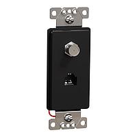 Square D SQR87CT1BK ຕົວເຊື່ອມ CATV/TEL F/RJ11 4P4C STRAP BK