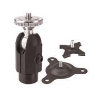 Panavise 883-03 ຂາຍກັບ CCTV DUAL OPT 3"KNOB SET SCREW ADJ ສີດຳ