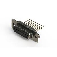 EDAC 628-M15-323-BN2 ຕົວເຊື່ອມ D-Sub - ຕົວເຊື່ອມ D-Sub ປະເພດຄວາມໜາແຮງມາດຕະຖານ ແບບຕັ້ງຕົວຢ່າງຕັດຈັດ