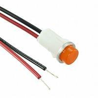 VCC 1051C3 ຕົວຊີ້ວັດຕົວຢ່າງຕູ້ຕິດຕັ້ງແຜ່ນ Neon ສີແດງ AMBER DIFFUSED ລະດັບ 1/2" ຮູບຮ່າງລົງຕິດ