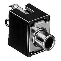 Switchcraft PC142AX ຕົວເຊື່ອມໂທລະສັບ TINI JAX Miniature Phone Jack, ປິດກັບ, shunt (ວົງຈອນປິດ, ການຕິດຕັ້ງດ້ວຍການກົດເຂົ້າ)