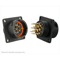 Eaton Souriau-Sunbank UTS014D12P ຮອບຮອງ 12P SQ FLANGE PIN RECEPTACLE SIZE 14D