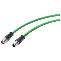 SIEMENS 6XV18785HH10 ສາຍສະເພີງເຂົ້າ IE TP CORD M12-180/M12-180 (4X2. 1M)