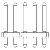 Amphenol Anytek OL0510000000G Headers OL 3.5 - 5P PIN ທີ່ມີການຄຸມຄ້ອງດ້ວຍການຊອງດ້ວຍບົດປະສົງສະຫຼຸບສະຫຼຸບ L=16.5mm(F1.3) ປະເພດ DIP NL66 30%GF