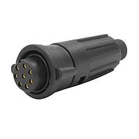 CONXALL 6280-8SG-522W ຕົວເຊື່ອມ Mini-Con-X Cable End, 8-pin #20, ຜູ້ຍິງ, ການບັງກັບ, ຈຳນວນຫຼາຍ