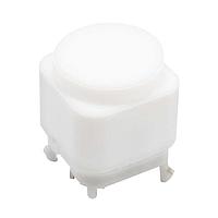 E-Switch PB350DTRW ປຸ່ມກົດມາດຕະຖານ PUSHBUTTON, 30mA, SPDT, PC Pin, LED, ສີຂາວ