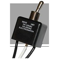 Electroswitch 3002D ສະຫນັບສະຫນູນ Toggle 15A SPDT, ປິດ-ເປີດ-ປິດ 6" ສາຍສື່ງ, IP67