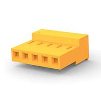 AMP Connectors - TE Connectivity 3-640431-5 ກອງຮັບສະຕິກເຊັດປິດບໍ່ມີແທບ 5P ສີແດງ 18 AWG