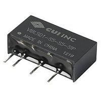 CUI Inc VIBLSD1-S5-S9-SIP Isolated dc-dc isolated, 1W, 4.75~5.25Vdc ຂາຍເຂົ້າ, 9Vdc, 111mA, ອອກດຽວ, SIP