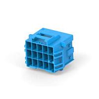 AMP Connectors - TE Connectivity 3-1971875-7 ກອງປະກອບ 3x5 CAP HSG PANEL MOUNT KEY C BLU