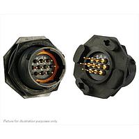 Eaton Souriau-Sunbank UTS712D10P ຮອບຮອງ 10P Pin Receptacle Jam Nut ຂະໜາດ 12D
